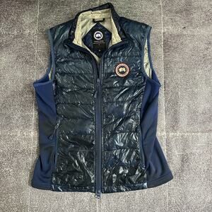 Womens Canada Goose Hybridge Lite Down Pacific Blue Vest Puffer Vest Jacket Sz S